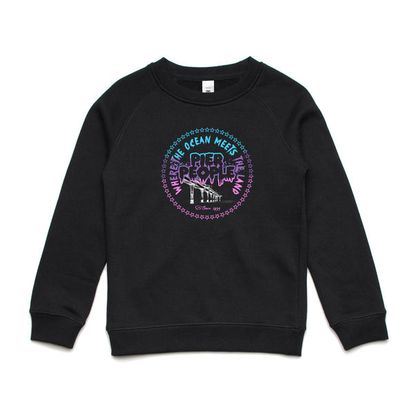 Ocean Meets Land Plurple Kids Sweatshirt