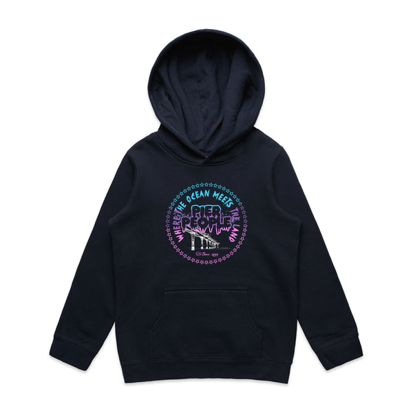Ocean Meets Land Plurple Kids Hoodie