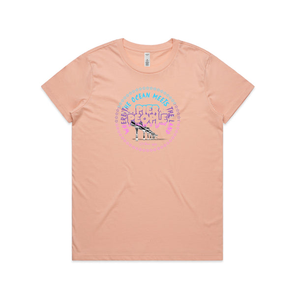 Ocean Meets Land Plurple Womens Tee