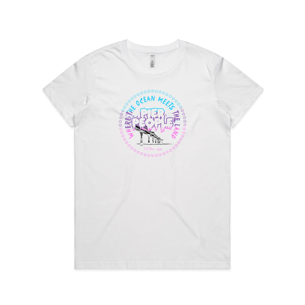 Ocean Meets Land Plurple Womens Tee