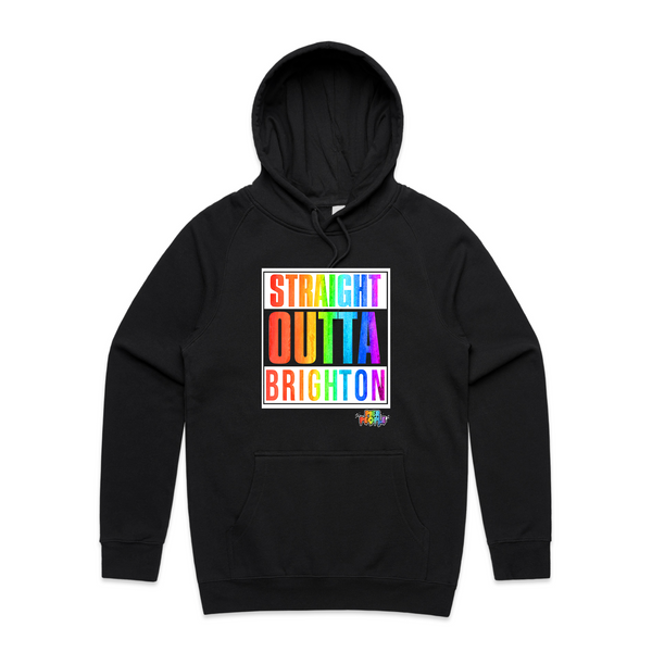 Straight Outta Brighton Rainbow Hoodie