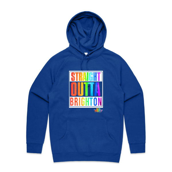 Straight Outta Brighton Rainbow Hoodie