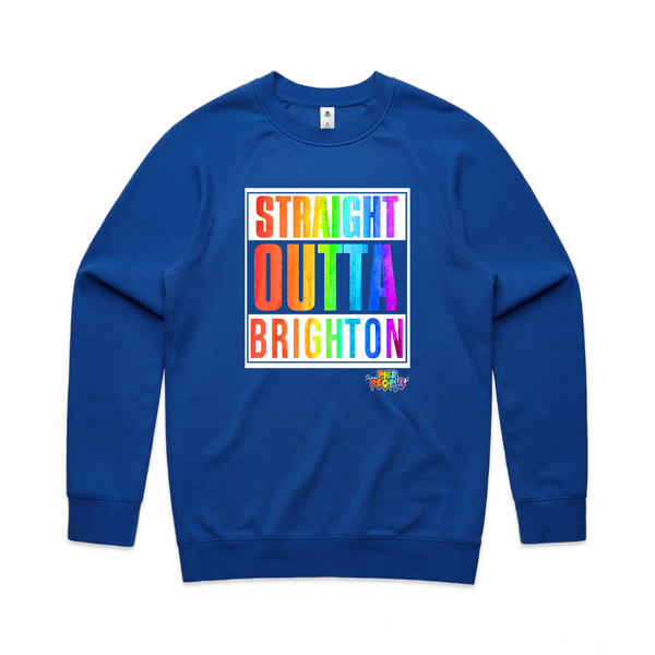 Straight Outta Brighton Rainbow Sweatshirt