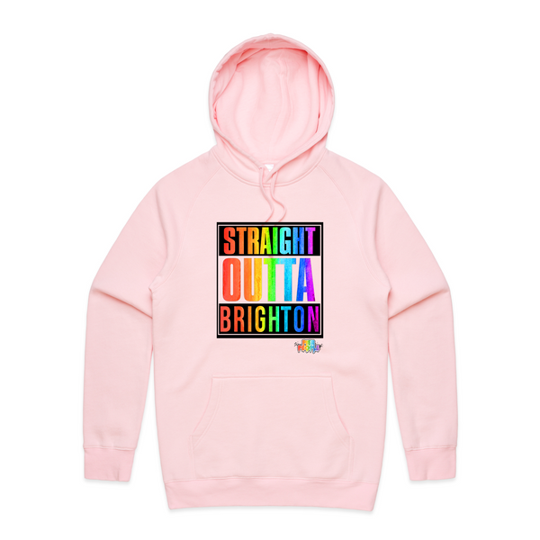 Straight Outta Brighton Rainbow Hoodie