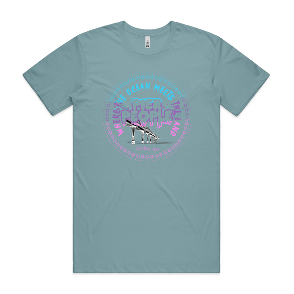 Ocean Meets Land Plurple Mens Tee